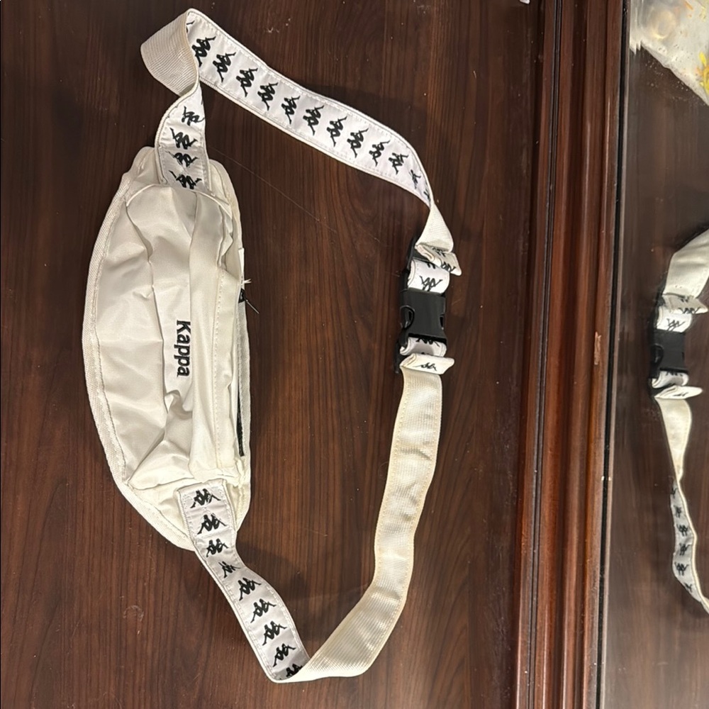 Kappa Logo Belt Bag in Off-White